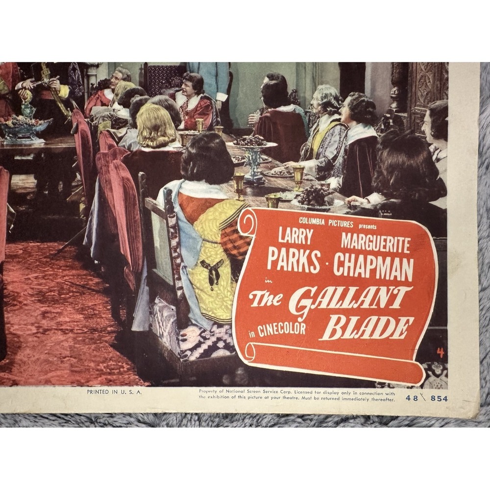 The Gallant Blade (1948) Lobby Cards Lot of 5 w/ Title Card — Columbia - Picture 4 of 8